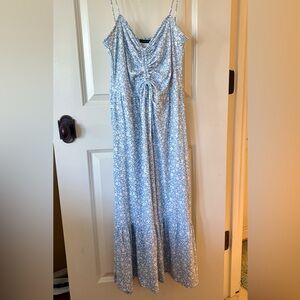 Blue Floral Maxi Dress